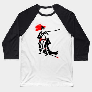 Japanese Samurai ink brush painting Baseball T-Shirt